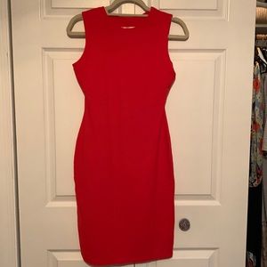 Coral Susana Monaco bodycon dress